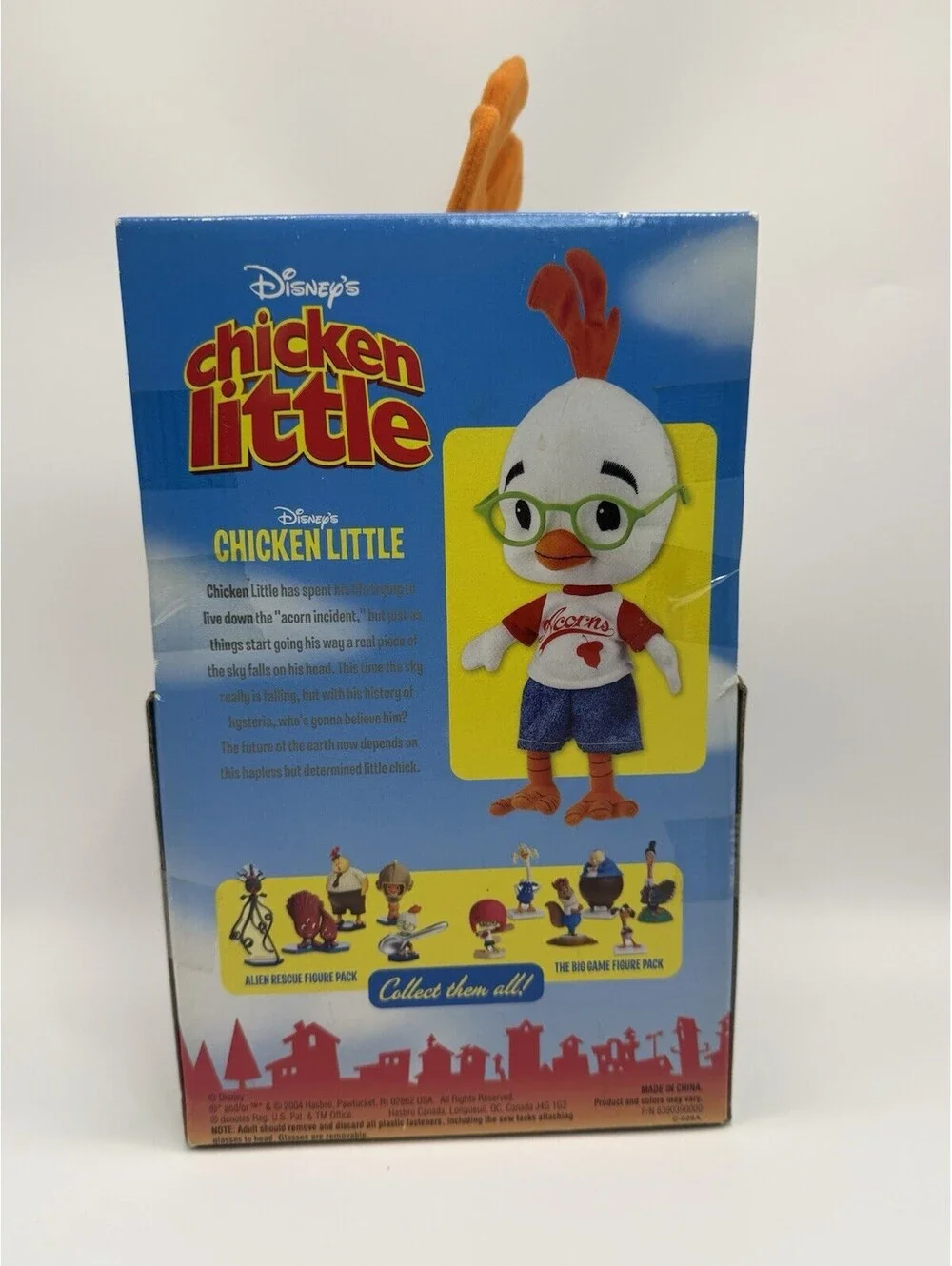 Hasbro Disney Chicken Little Vintage Rare NWT Stuffed Animal Plush 9” Read